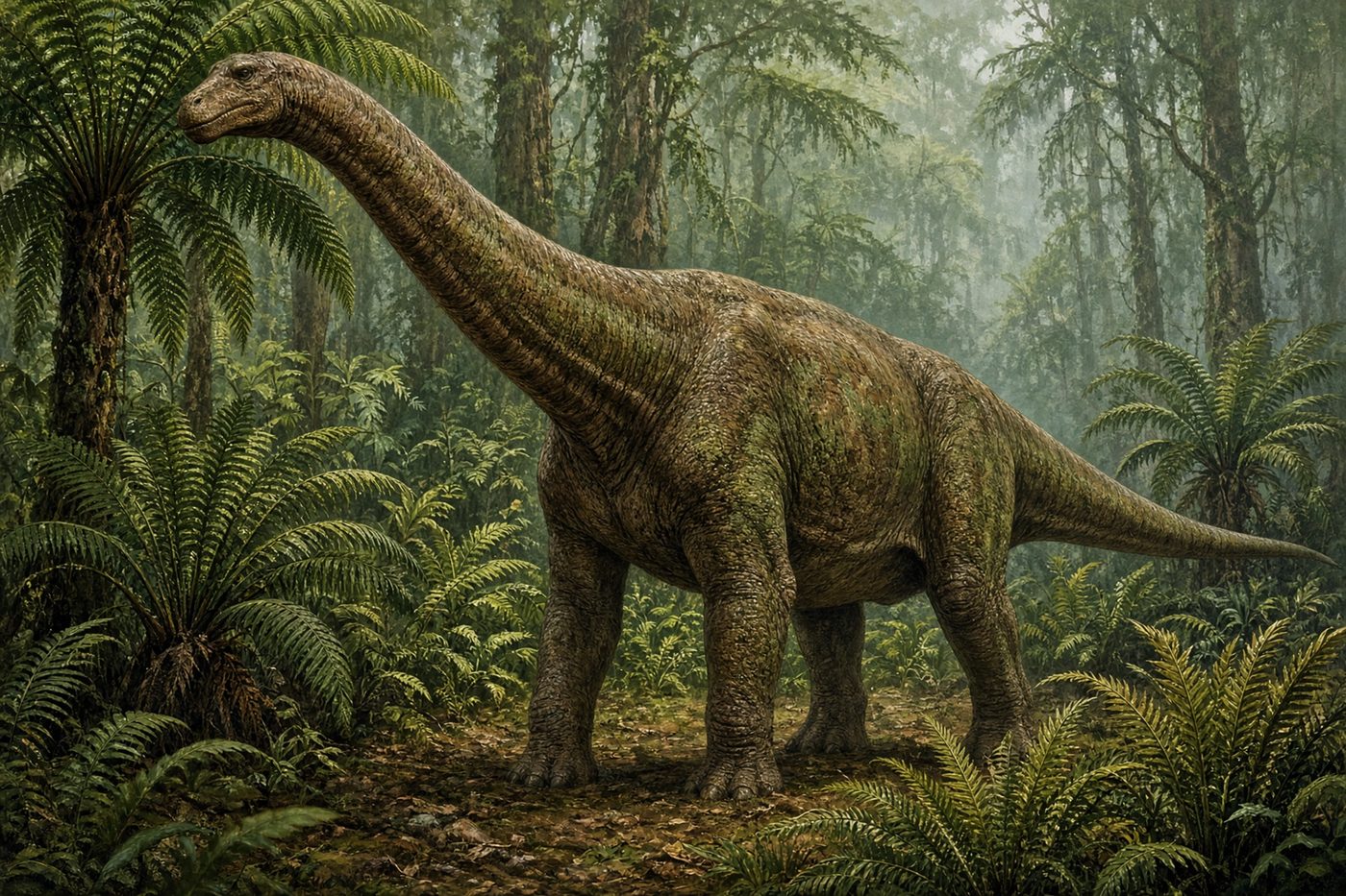 Original drawing of Bruhathkayosaurus